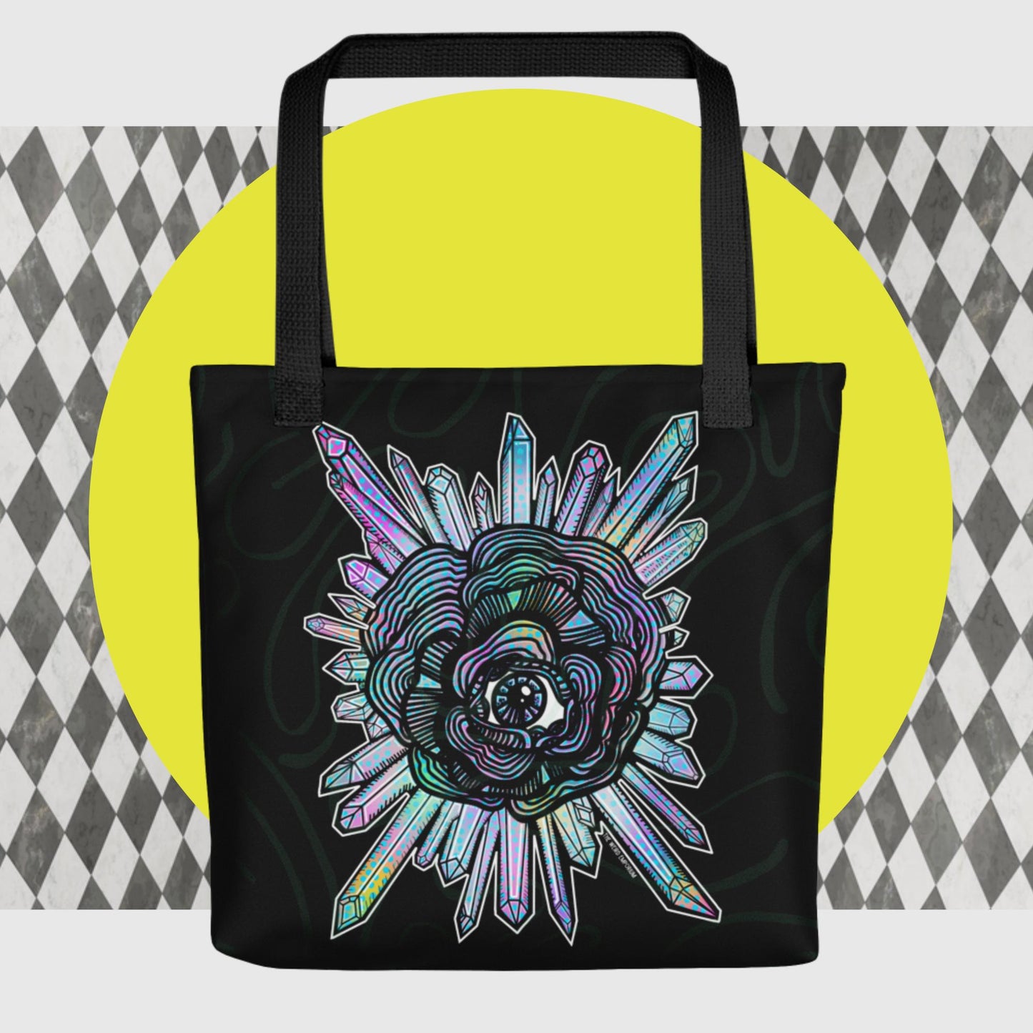 Eyeball Flower Tote Bag