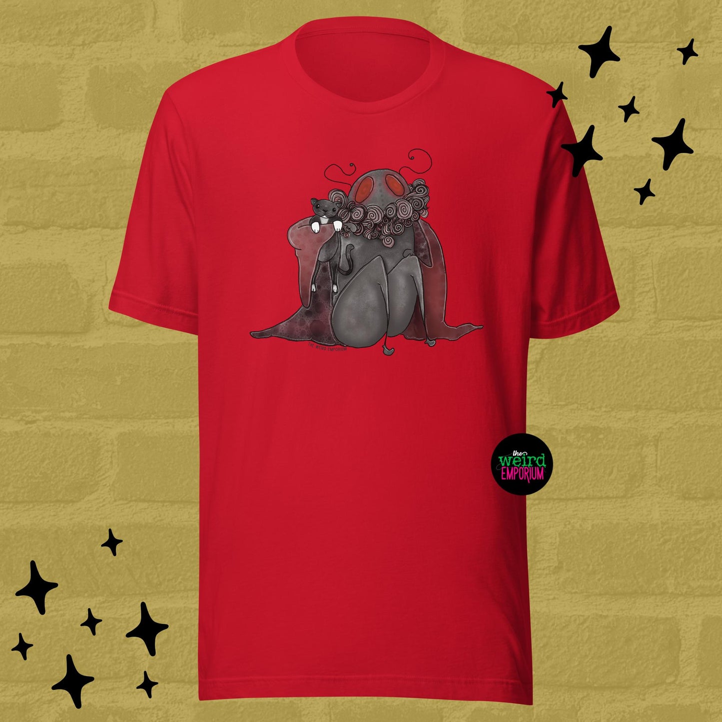 Mothman & Cat Tshirt