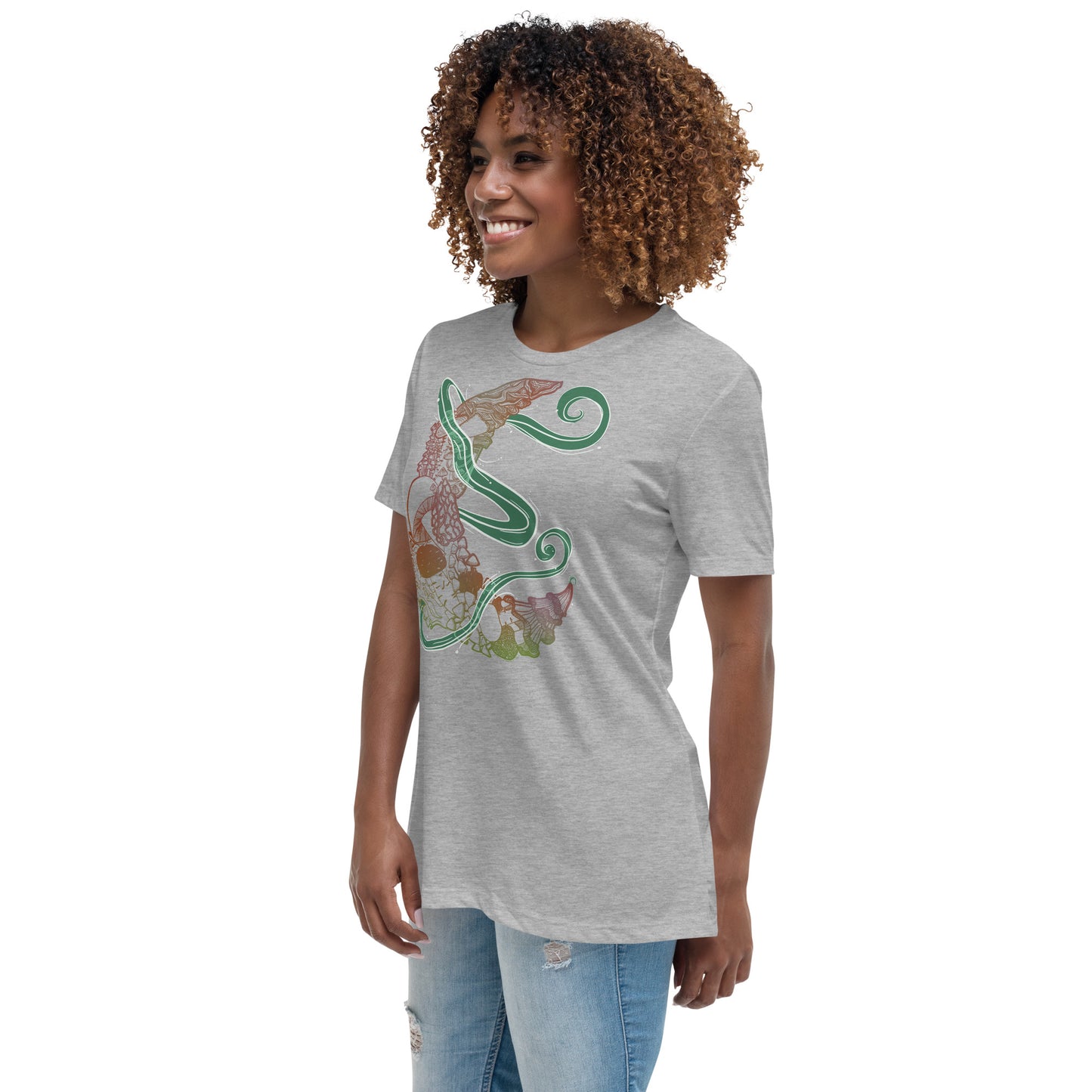Earthy Mushroom Magic Women's Relaxed T-Shirt