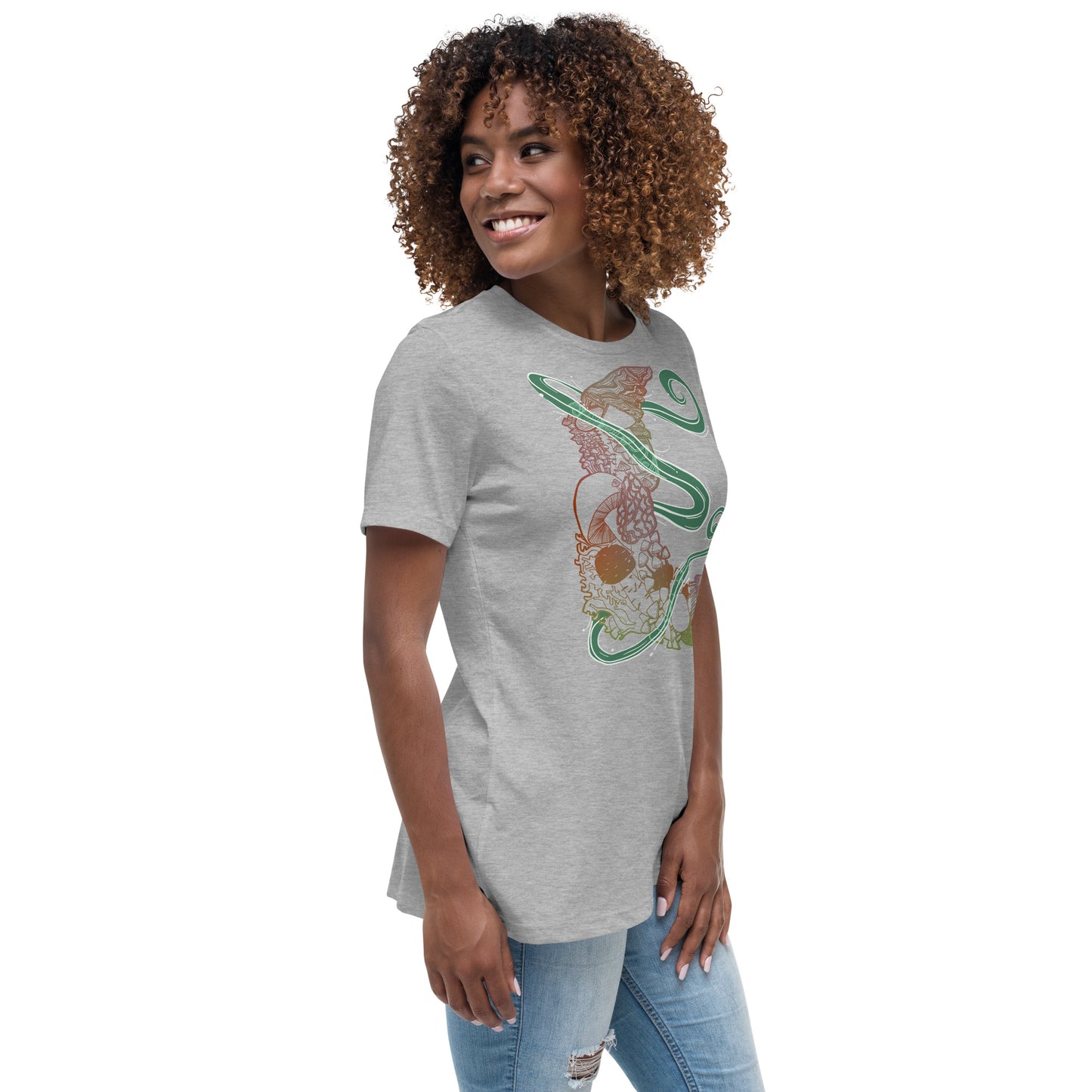Earthy Mushroom Magic Women's Relaxed T-Shirt