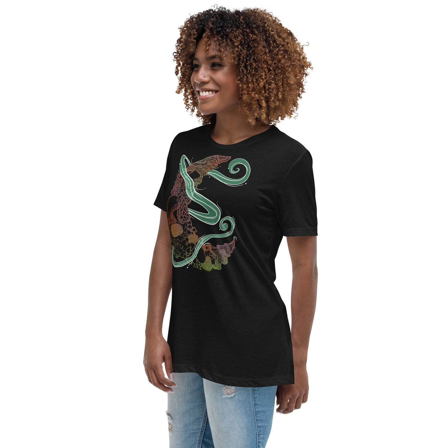 Earthy Mushroom Magic Women's Relaxed T-Shirt