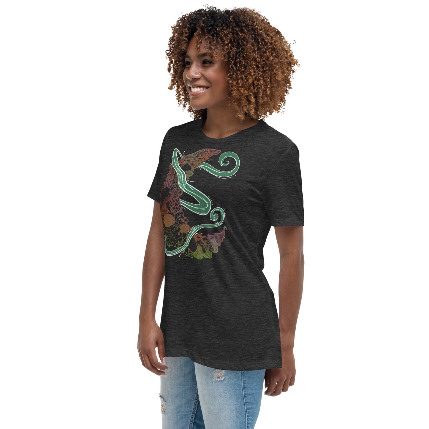 Earthy Mushroom Magic Women's Relaxed T-Shirt