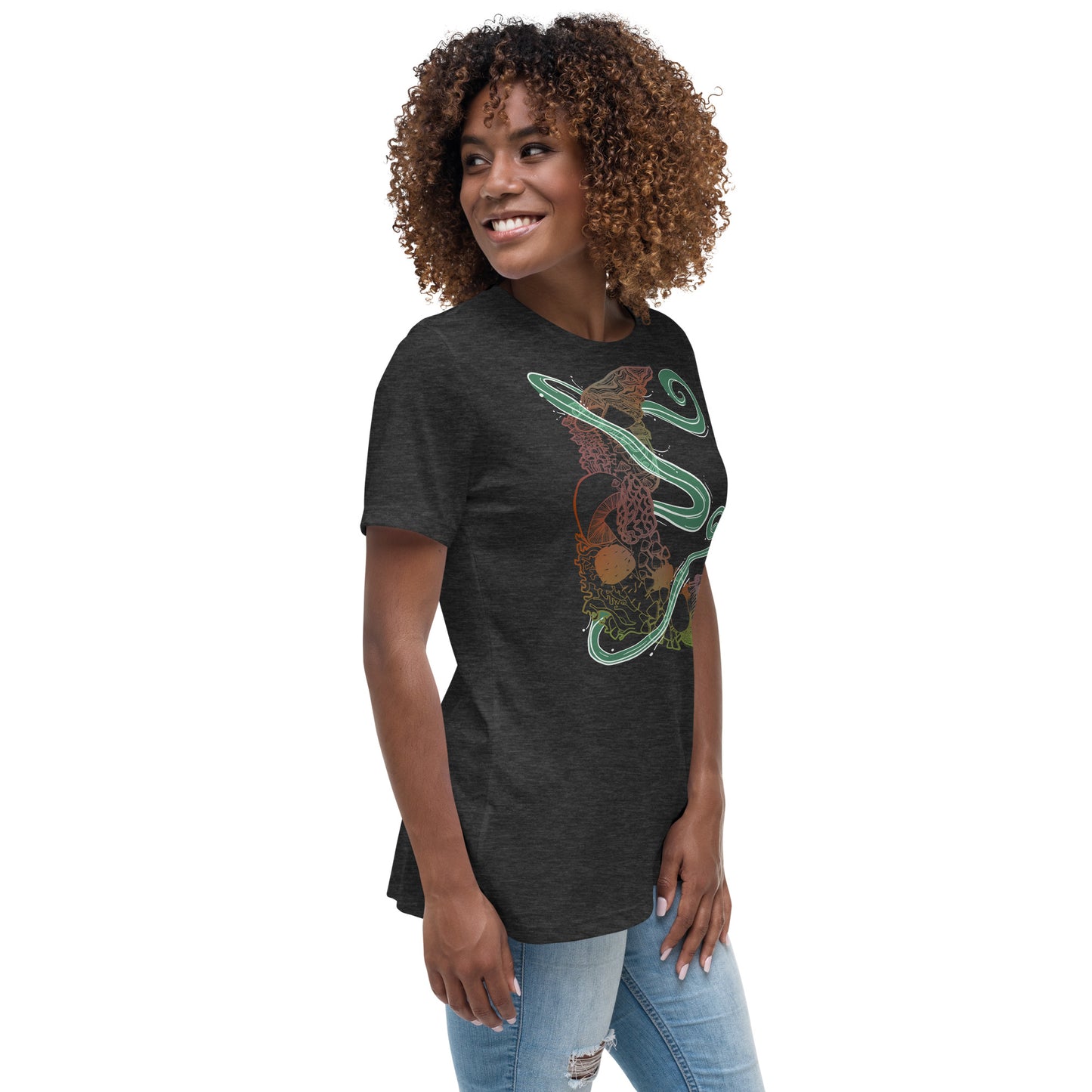 Earthy Mushroom Magic Women's Relaxed T-Shirt