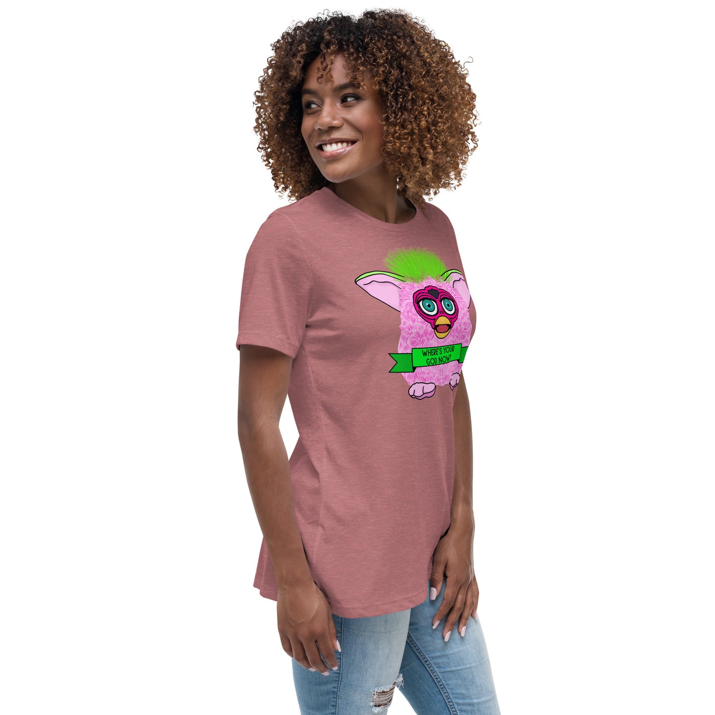 Furby - Where's Your God Now? Women's Relaxed T-Shirt