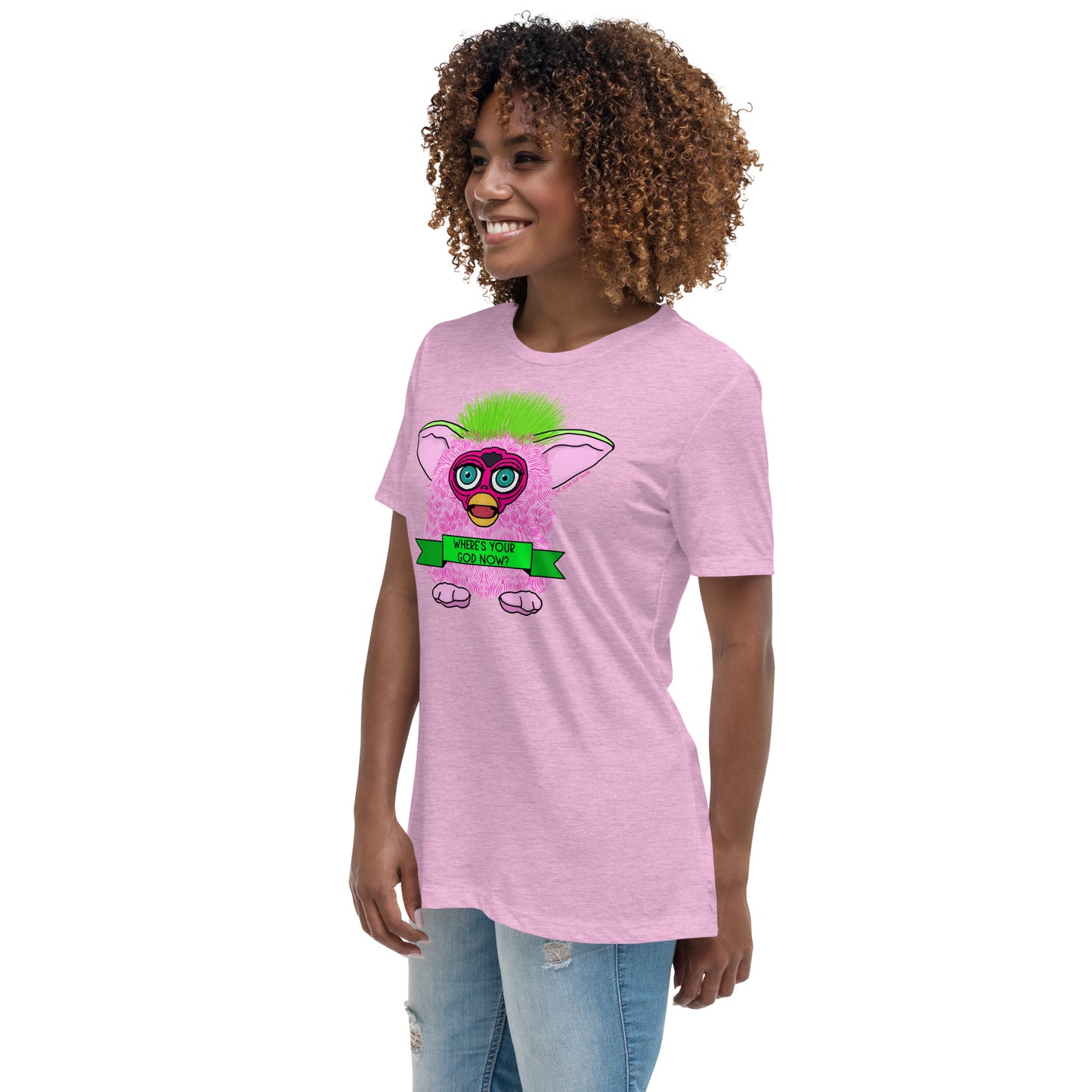 Furby - Where's Your God Now? Women's Relaxed T-Shirt