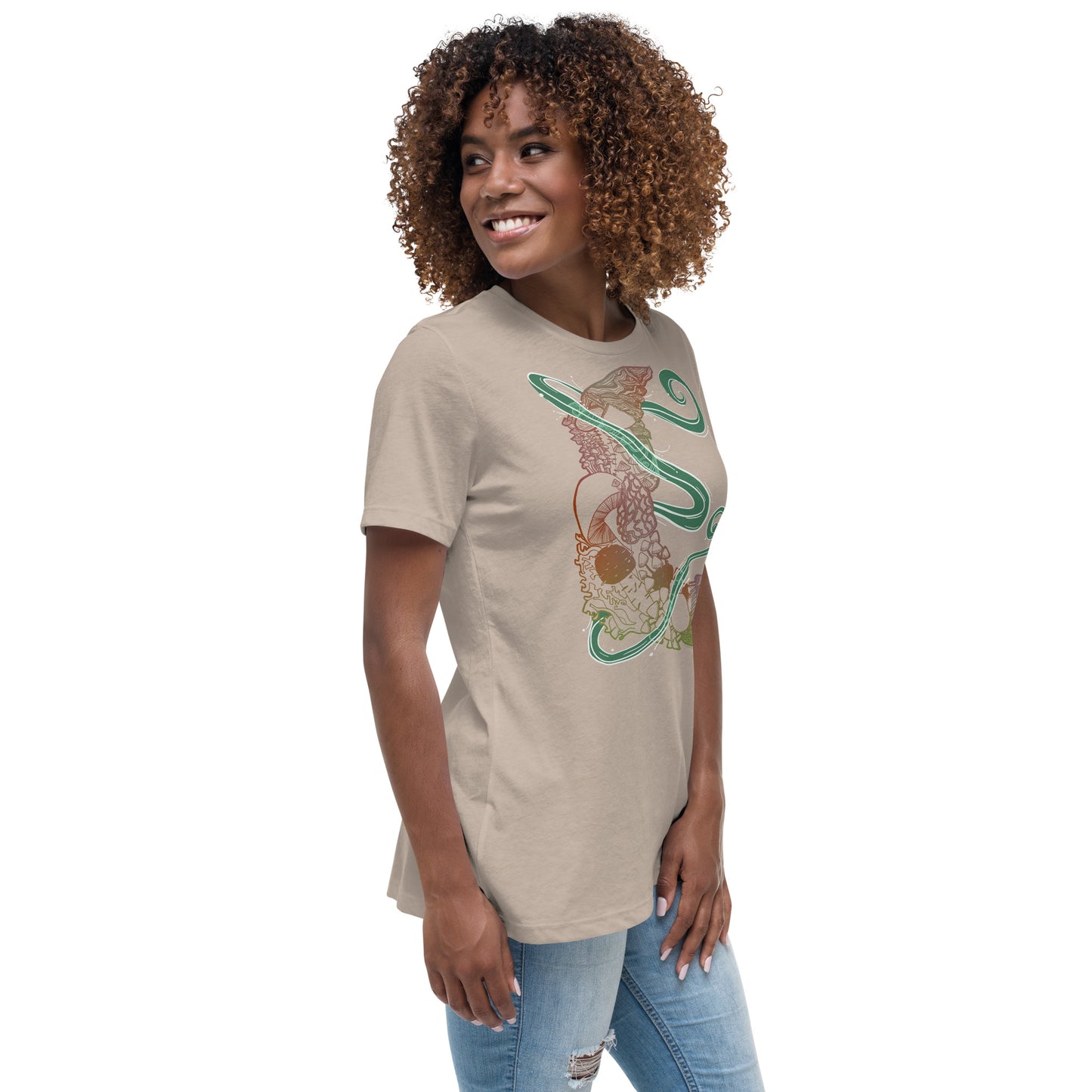 Earthy Mushroom Magic Women's Relaxed T-Shirt