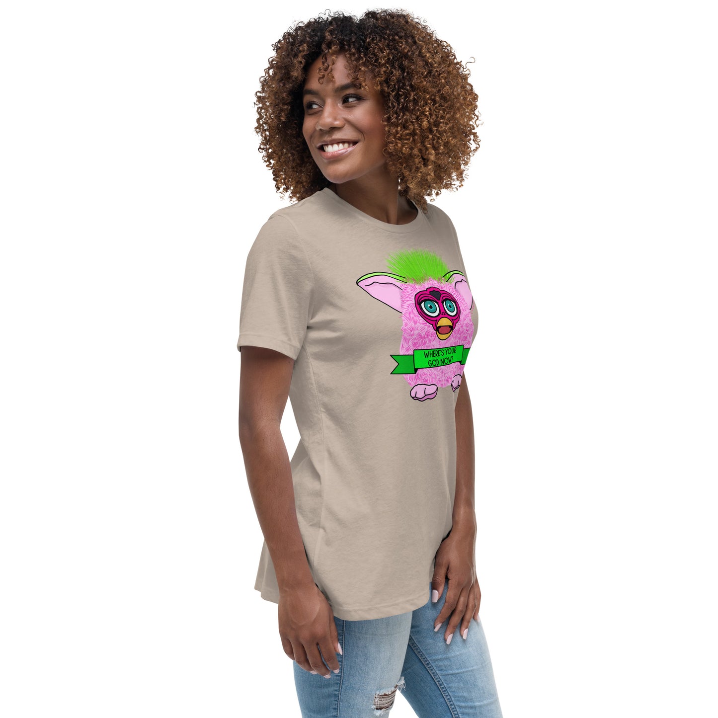 Furby - Where's Your God Now? Women's Relaxed T-Shirt
