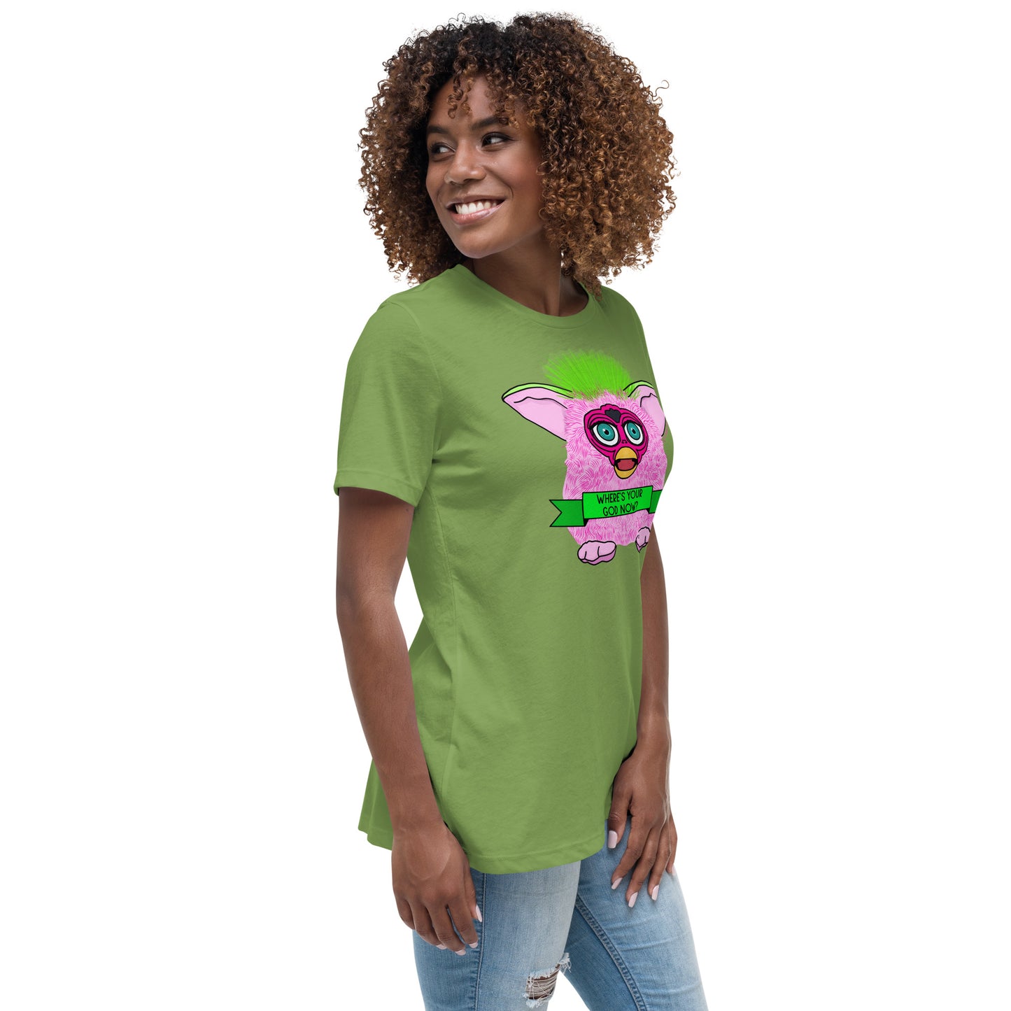 Furby - Where's Your God Now? Women's Relaxed T-Shirt