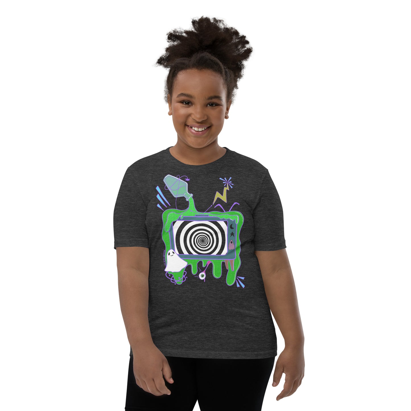 Spooky TV Youth Short Sleeve T-Shirt