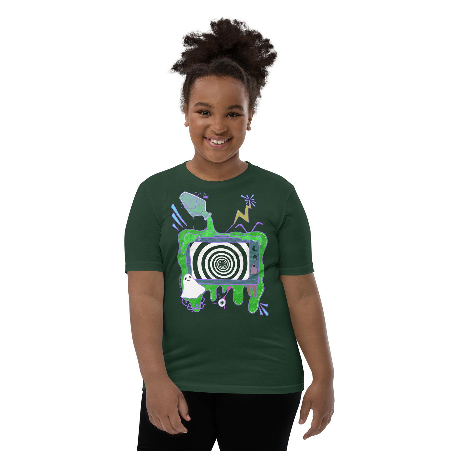 Spooky TV Youth Short Sleeve T-Shirt