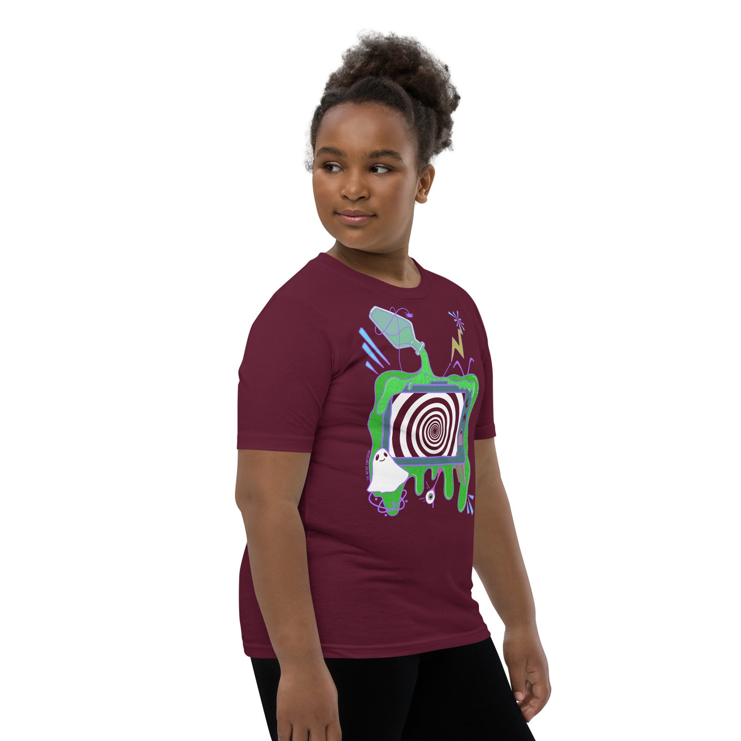 Spooky TV Youth Short Sleeve T-Shirt