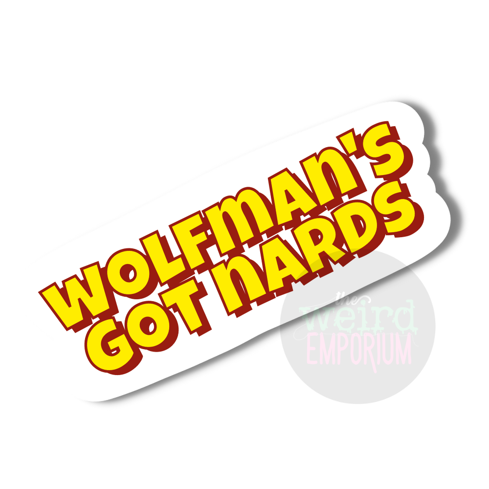 Monster Squad Sticker (wolfman's got nards)