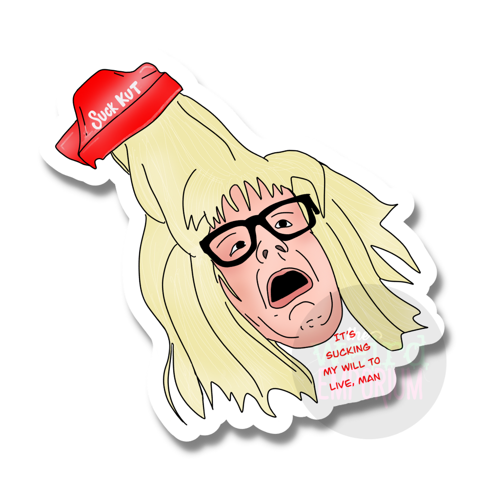 Garth Wayne’s World Sticker