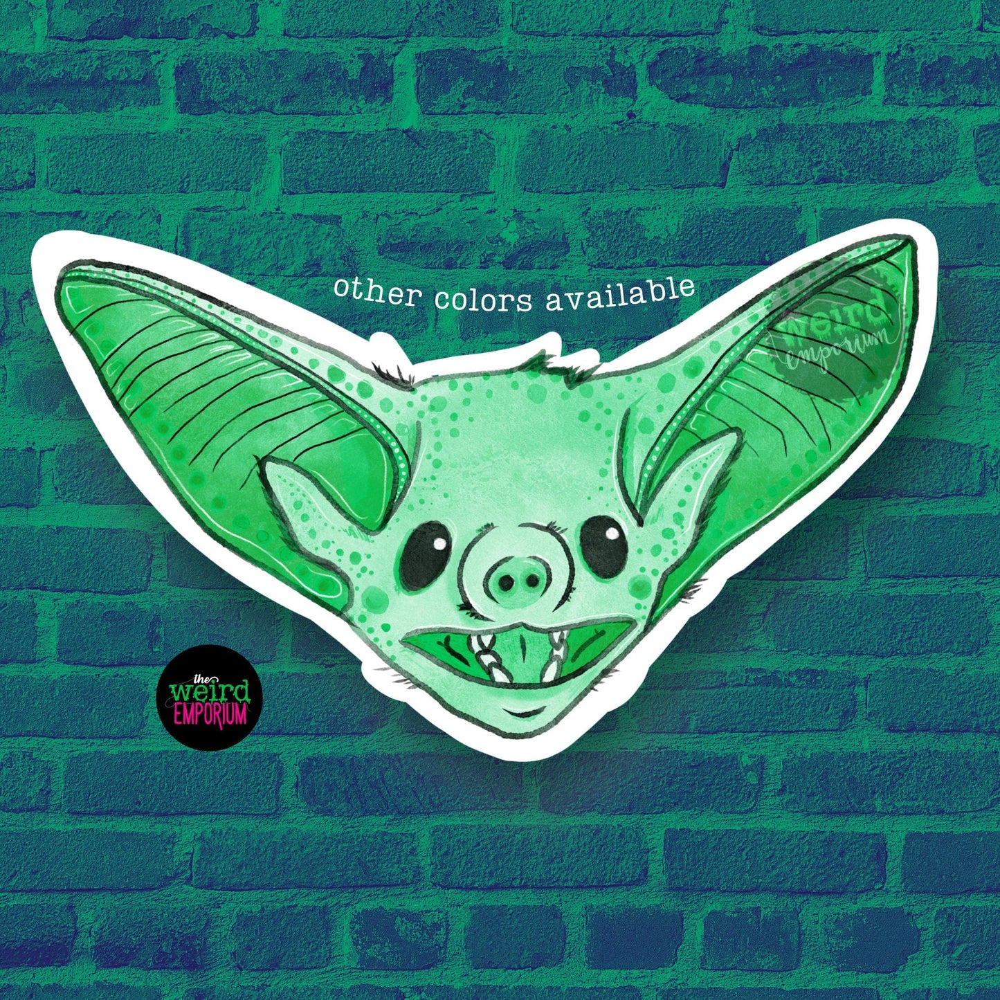 Bat Sticker - red