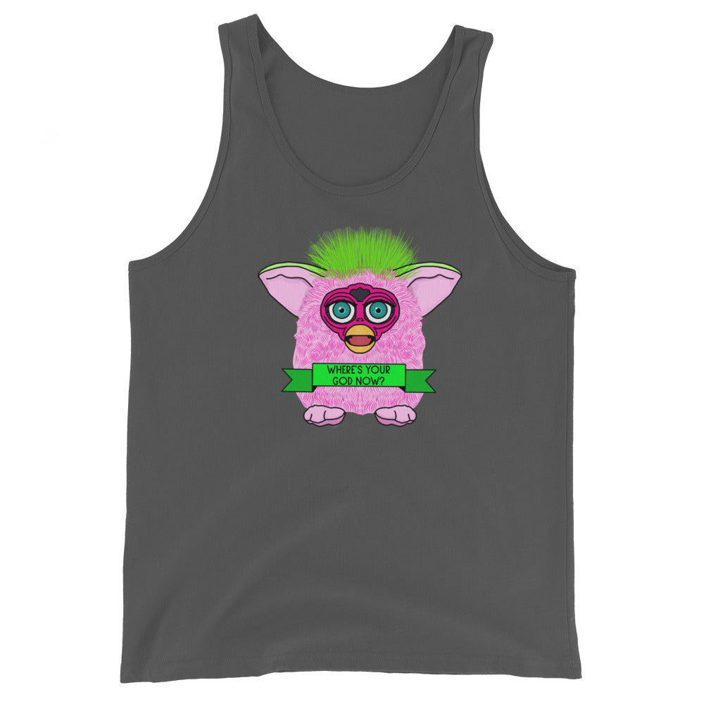 Where's Your God Now Furby Tank