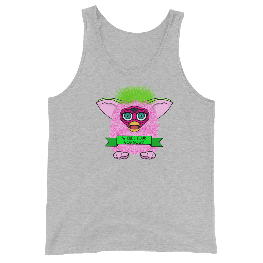 Where's Your God Now Furby Tank