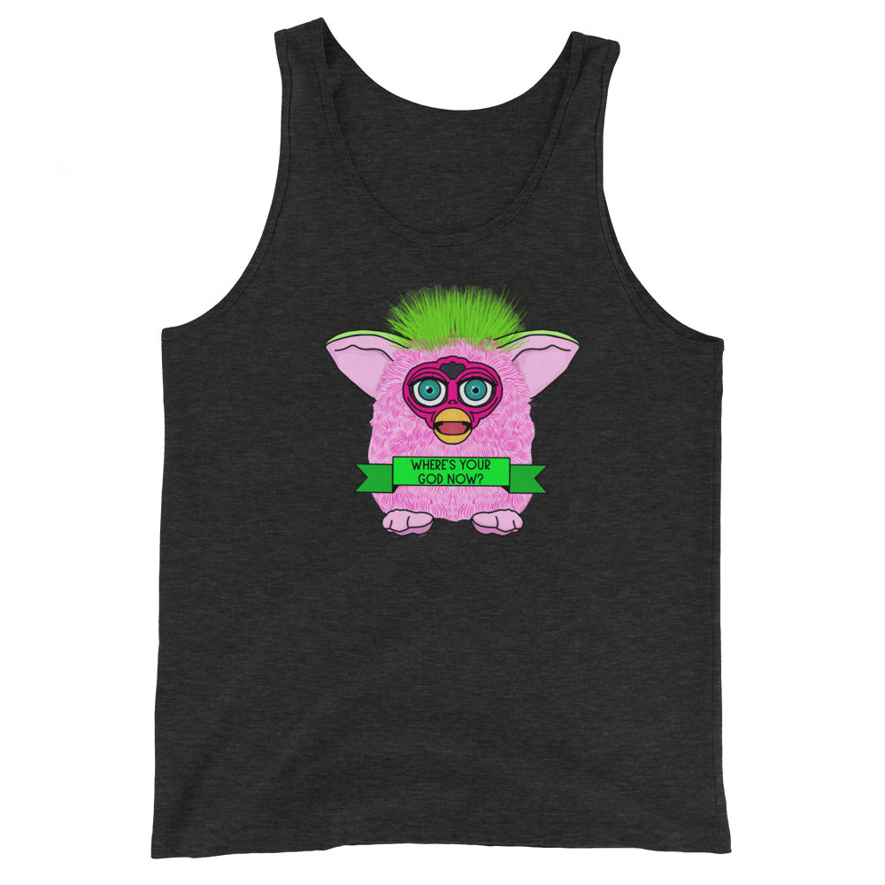 Where's Your God Now Furby Tank