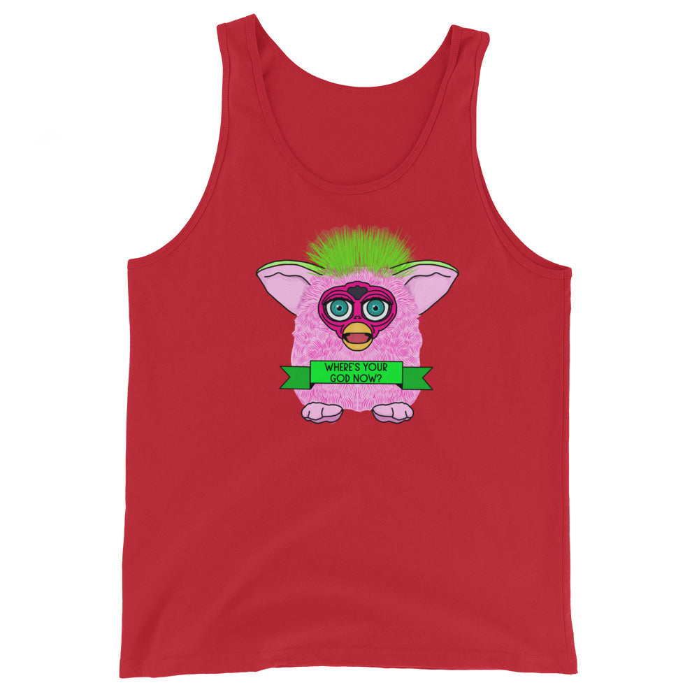 Where's Your God Now Furby Tank