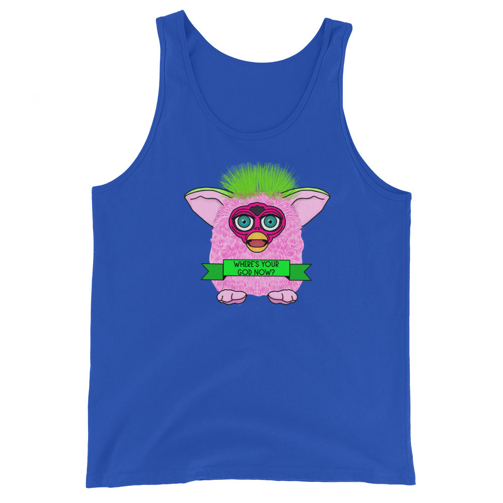 Where's Your God Now Furby Tank