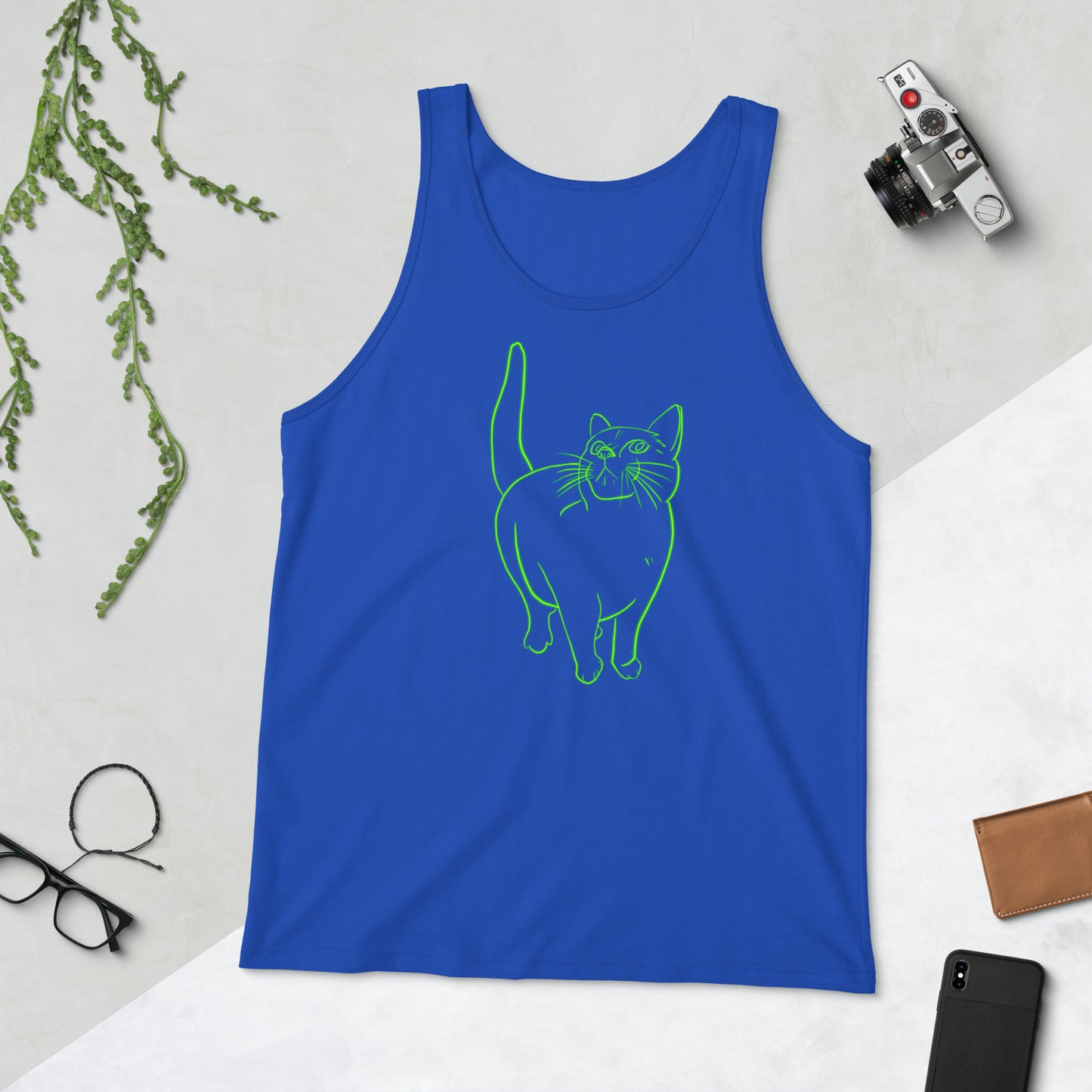 Neon Cat Tank Top