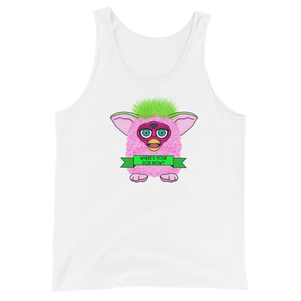Where's Your God Now Furby Tank