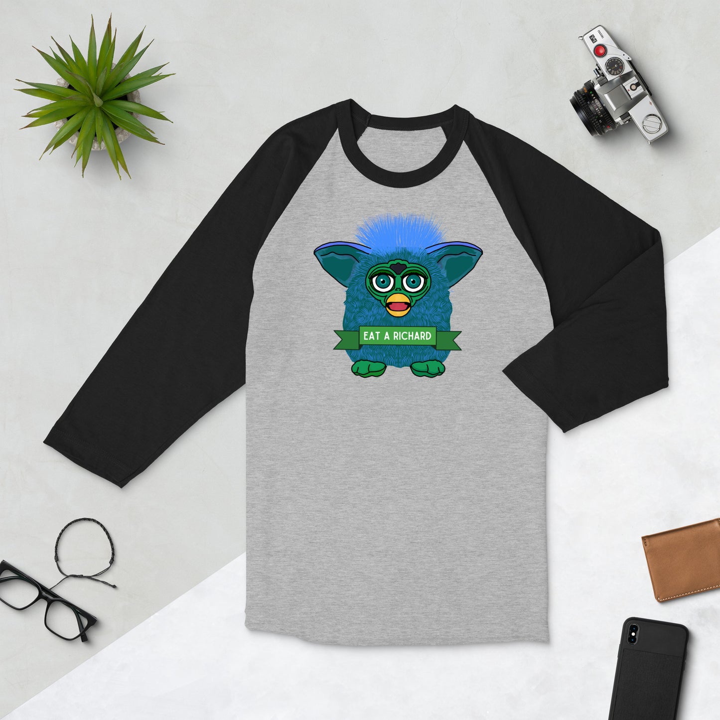 Furby - Eat a Richard Baseball Tee / Raglan