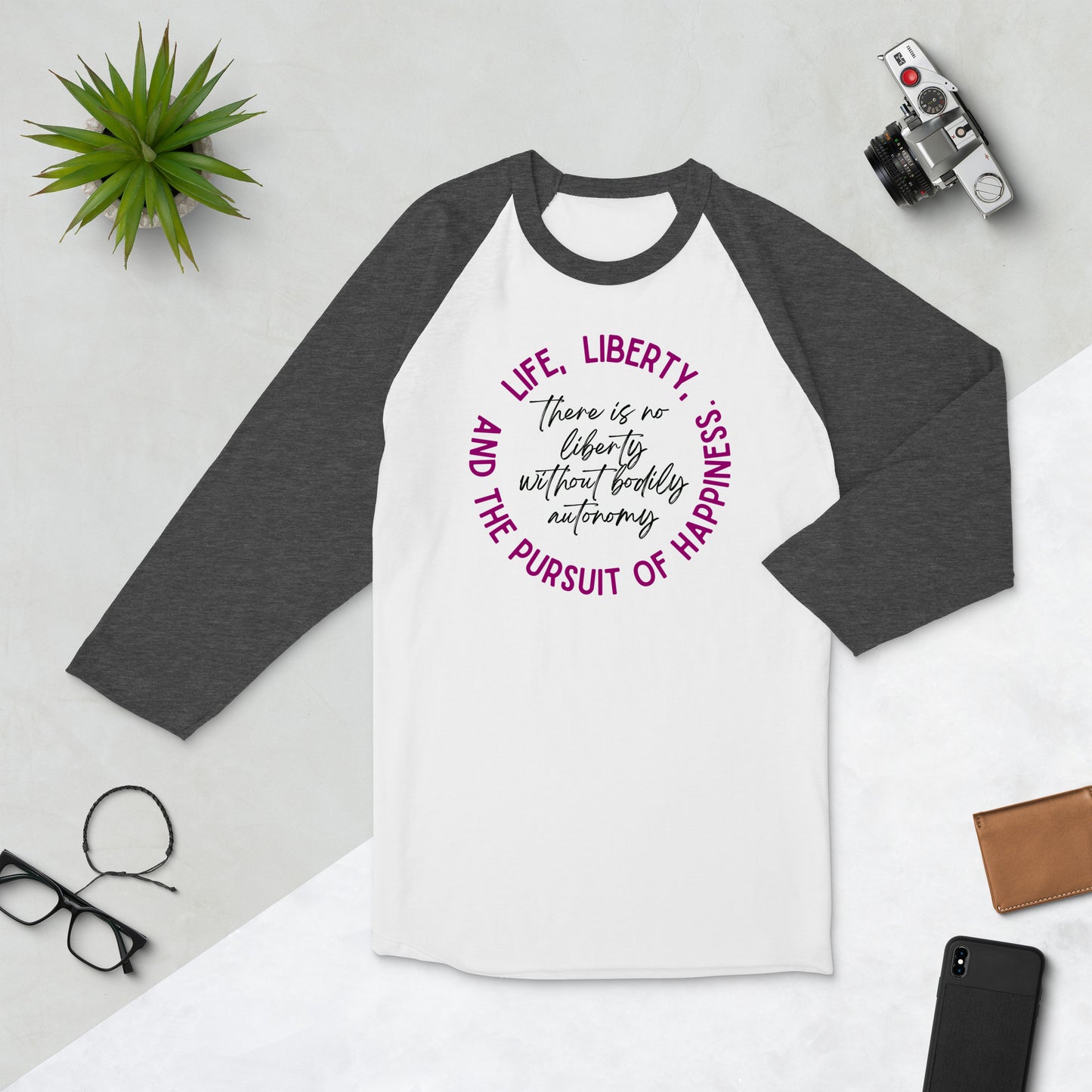 There is no Liberty without Bodily Autonomy Baseball Tee