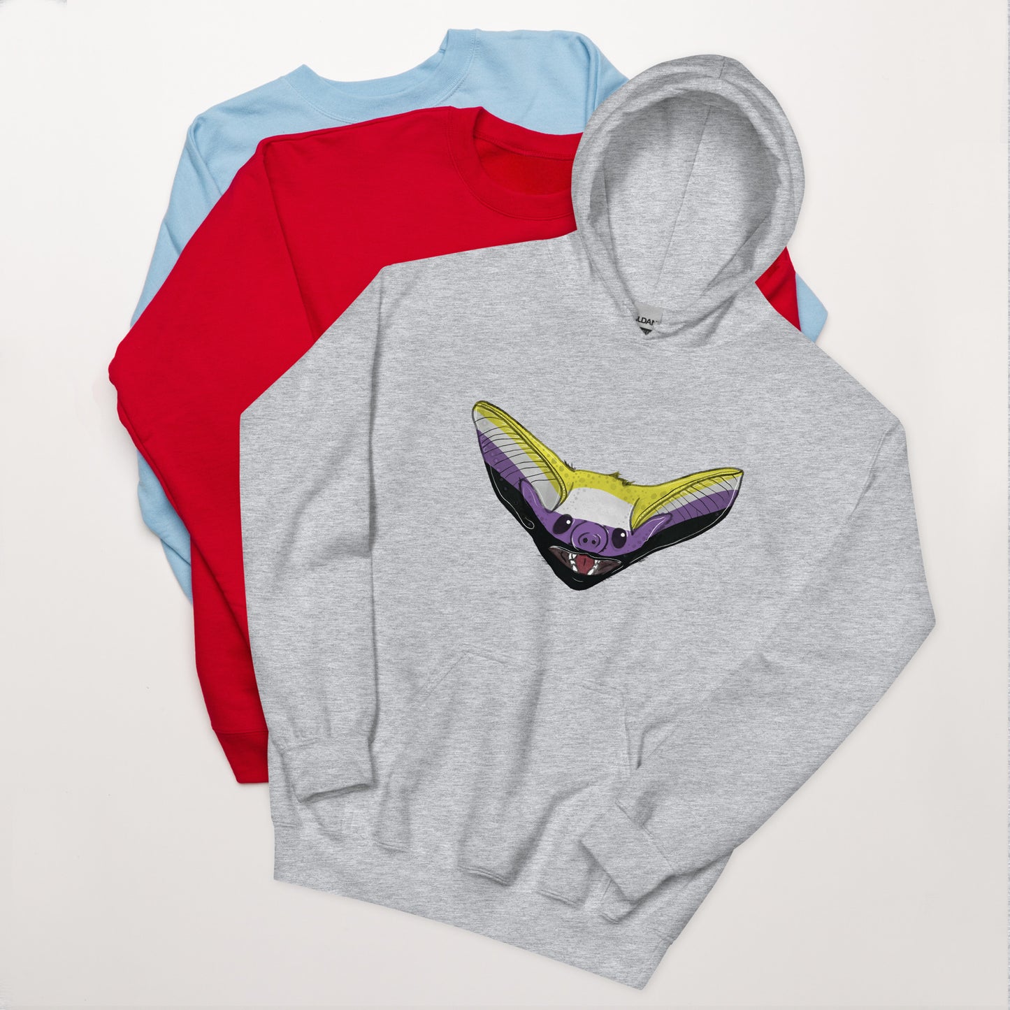 Non-Binary Bat Hoodie