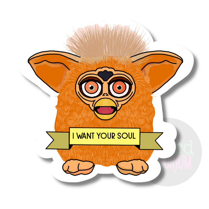 Furby - I want your Soul Sticker
