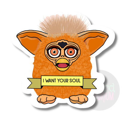 Furby - I want your Soul Sticker