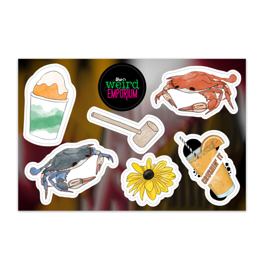 4" x 6" Maryland Sticker Sheet