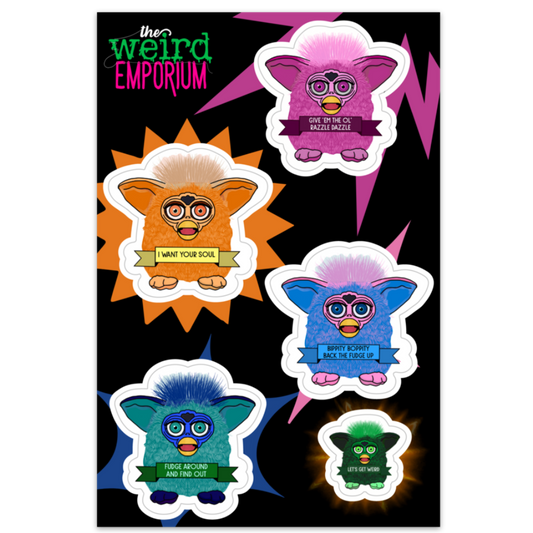 4" x 6" Furby Sticker Sheet