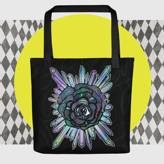 Eyeball Flower Tote Bag