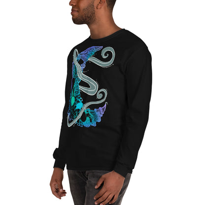 Cool Mushroom Moon Magic Long Sleeve Shirt