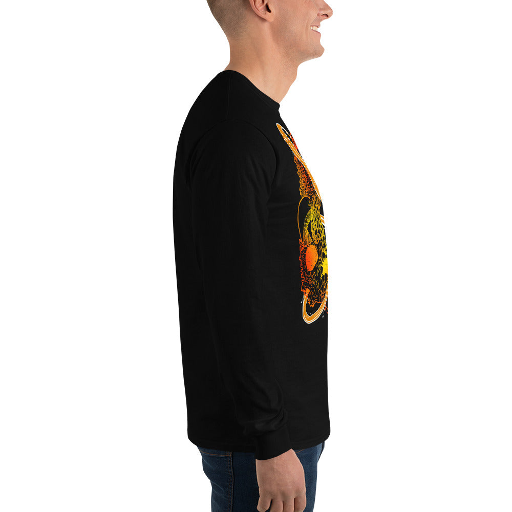 Fire Mushroom Moon Magic Long Sleeve Shirt