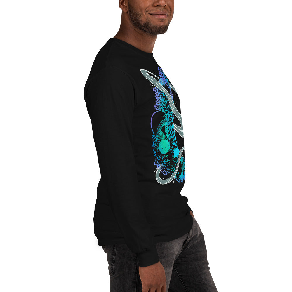 Cool Mushroom Moon Magic Long Sleeve Shirt