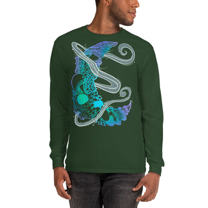 Cool Mushroom Moon Magic Long Sleeve Shirt