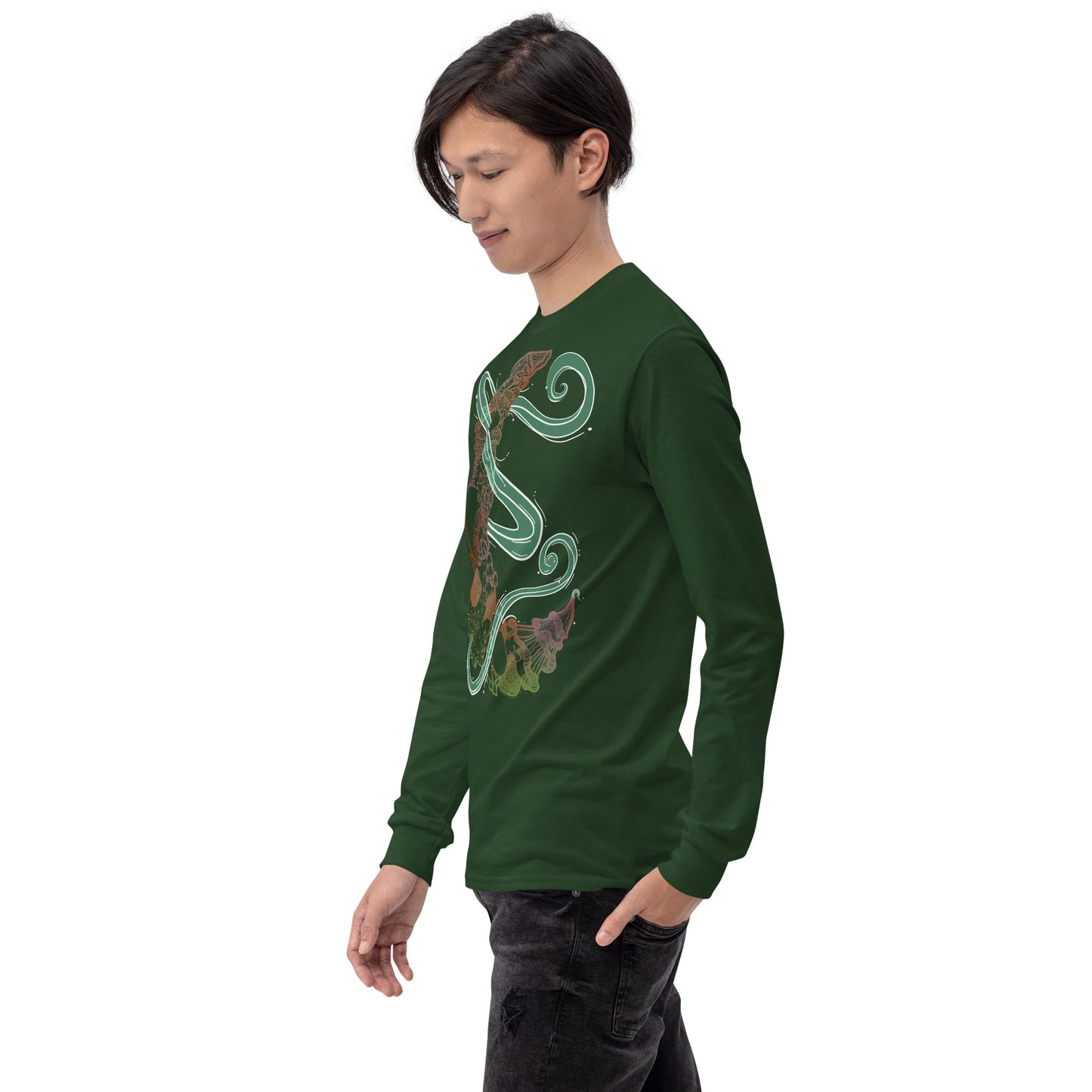 Earthy Mushroom Magic Long Sleeve Shirt