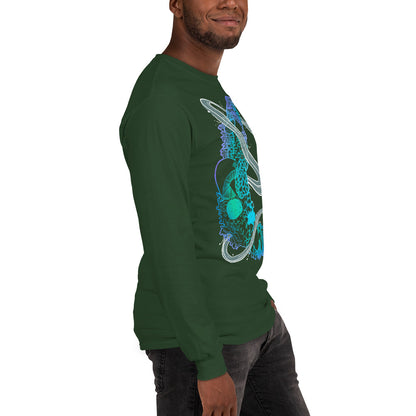 Cool Mushroom Moon Magic Long Sleeve Shirt
