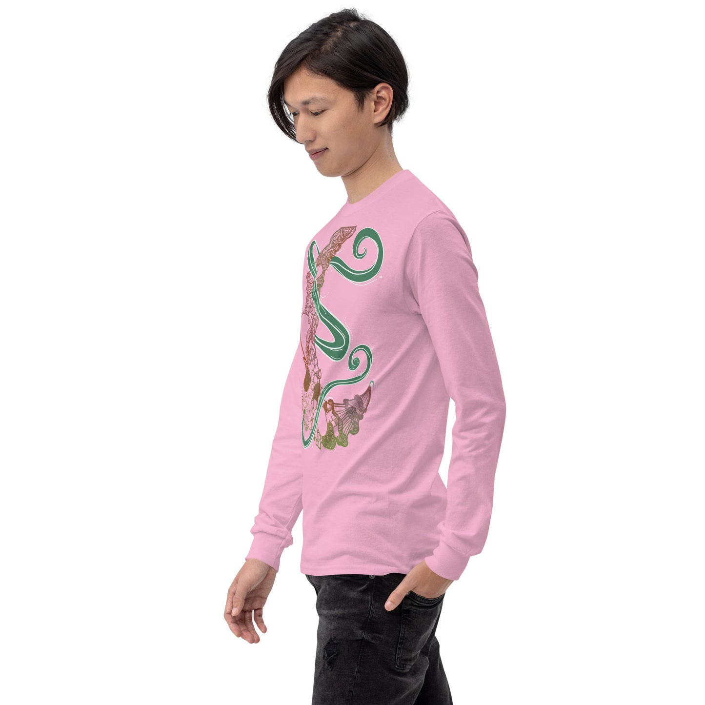 Earthy Mushroom Magic Long Sleeve Shirt
