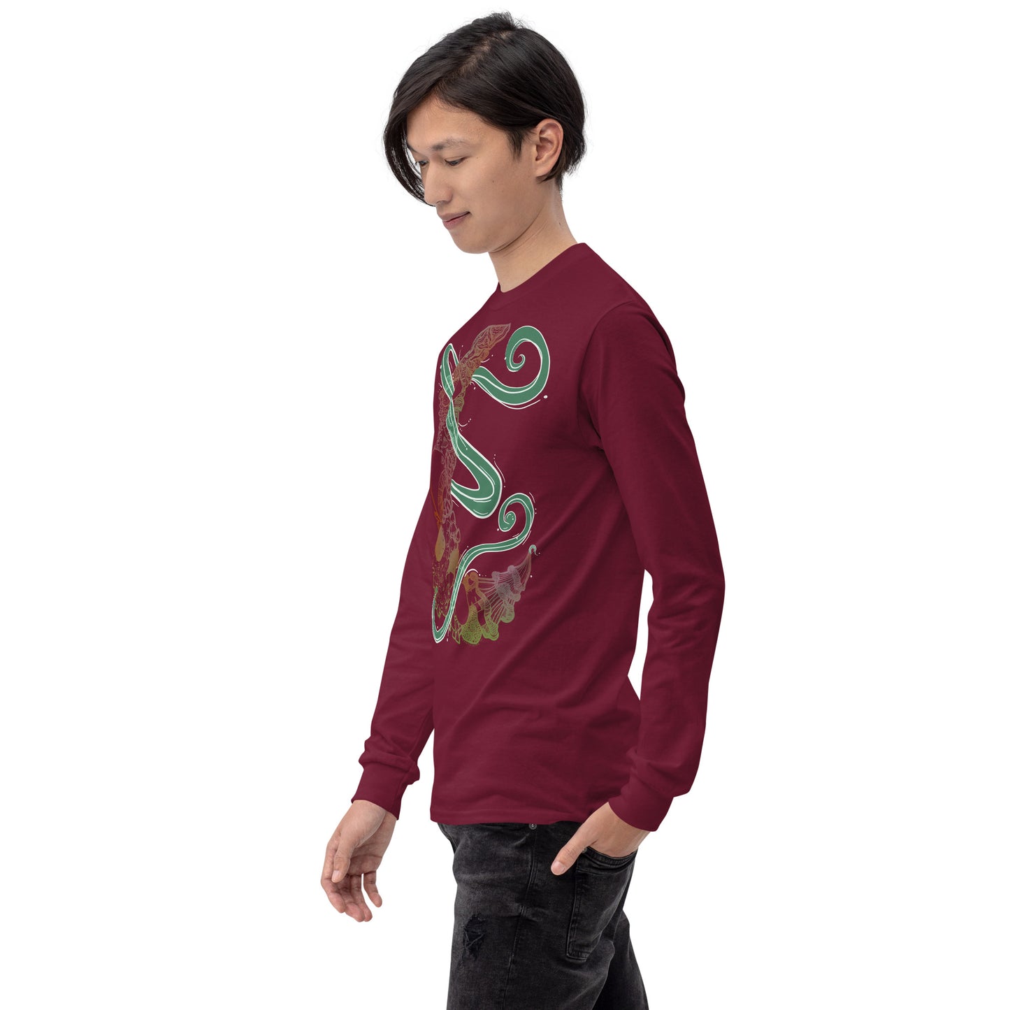 Earthy Mushroom Magic Long Sleeve Shirt