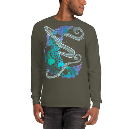 Cool Mushroom Moon Magic Long Sleeve Shirt