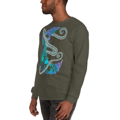 Cool Mushroom Moon Magic Long Sleeve Shirt