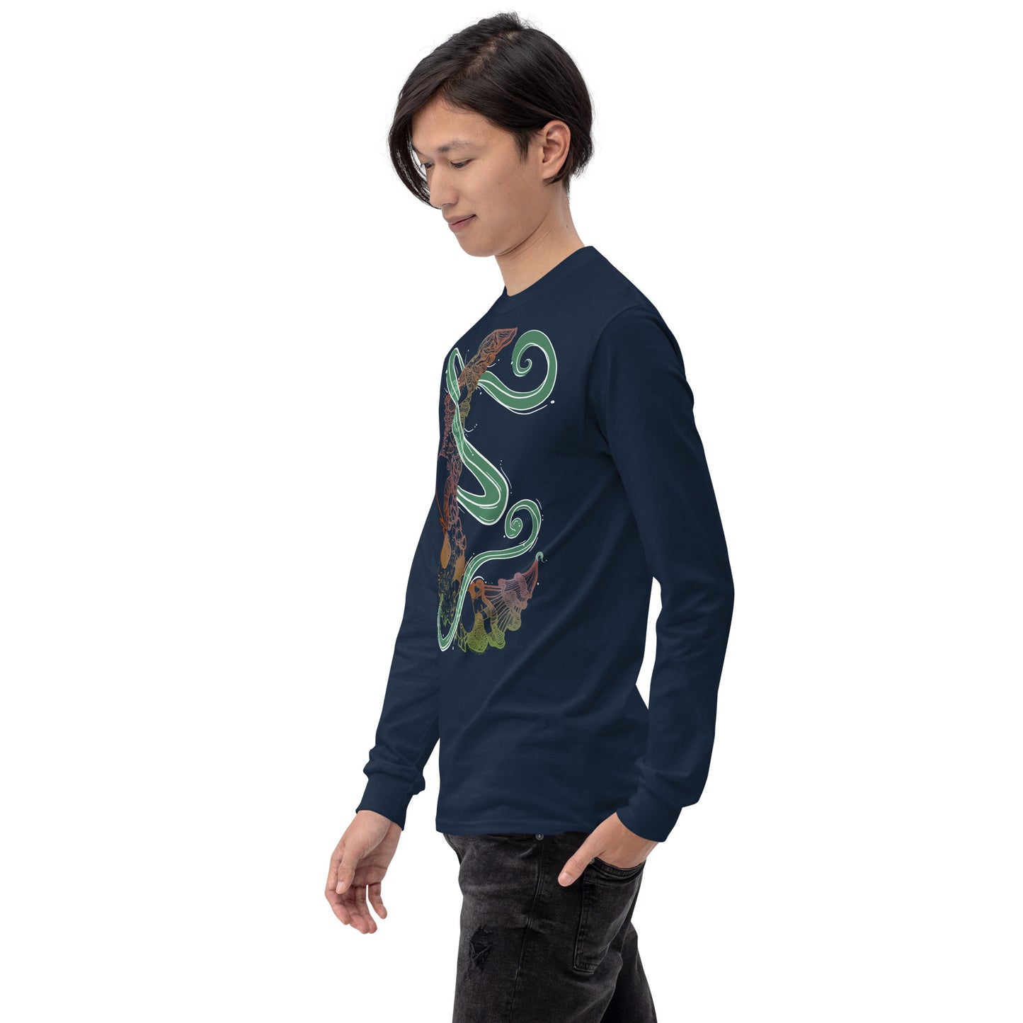 Earthy Mushroom Magic Long Sleeve Shirt