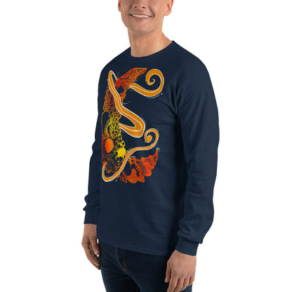 Fire Mushroom Moon Magic Long Sleeve Shirt