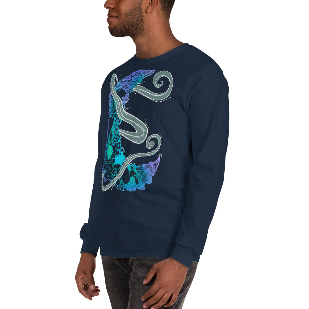 Cool Mushroom Moon Magic Long Sleeve Shirt