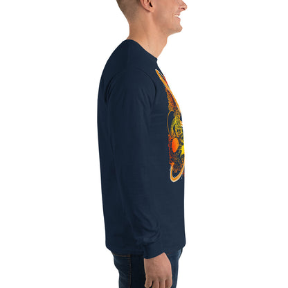 Fire Mushroom Moon Magic Long Sleeve Shirt