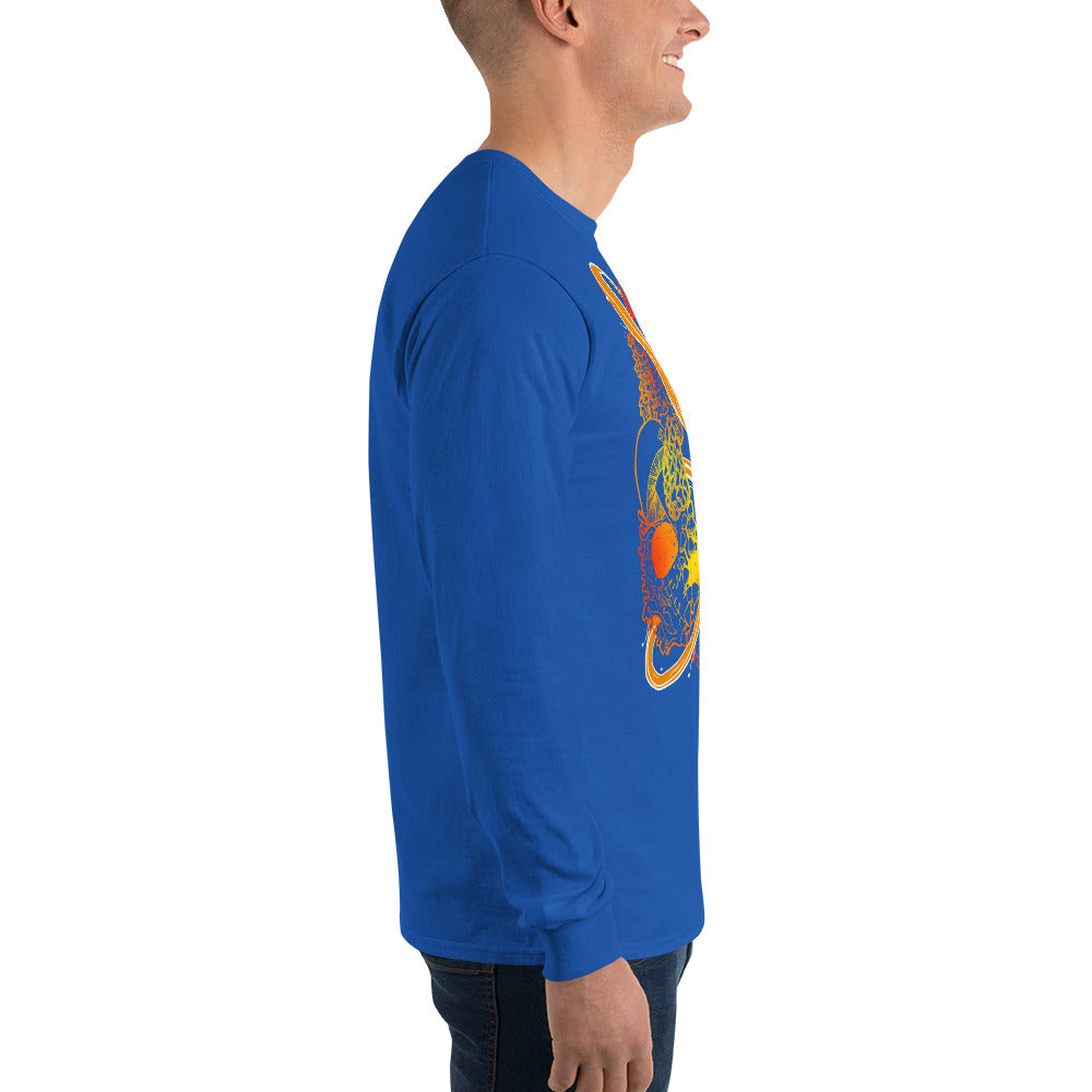 Fire Mushroom Moon Magic Long Sleeve Shirt