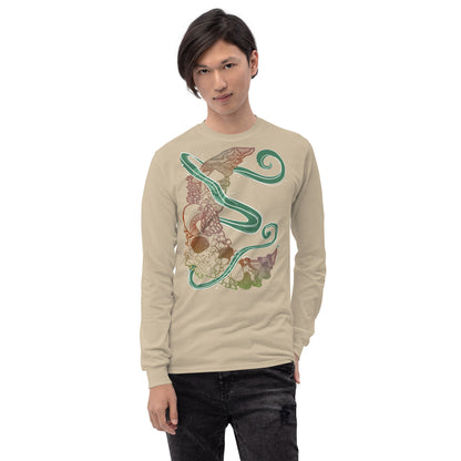 Earthy Mushroom Magic Long Sleeve Shirt