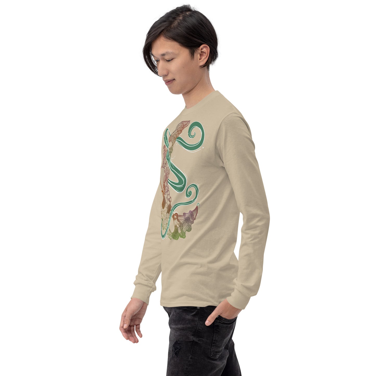 Earthy Mushroom Magic Long Sleeve Shirt